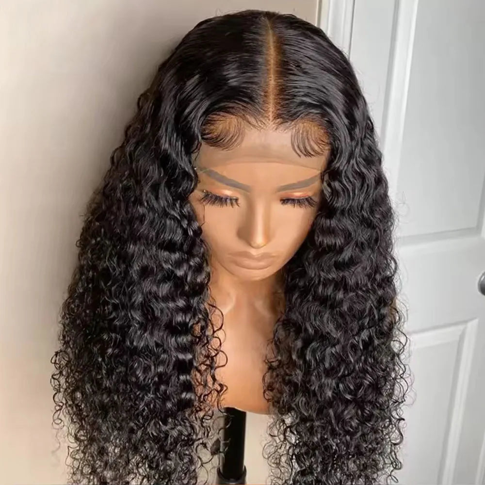 HD Transparent Lace Front Human Hair Wigs Jerry Curly Wig Lace Closure Wigs Human Hair Wig 13X4 13X6 Frontal Wigs