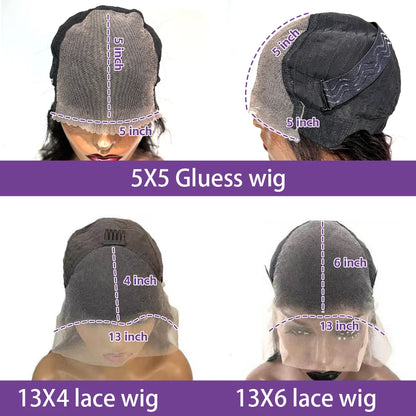 HD Transparent Lace Front Human Hair Wigs Jerry Curly Wig Lace Closure Wigs Human Hair Wig 13X4 13X6 Frontal Wigs
