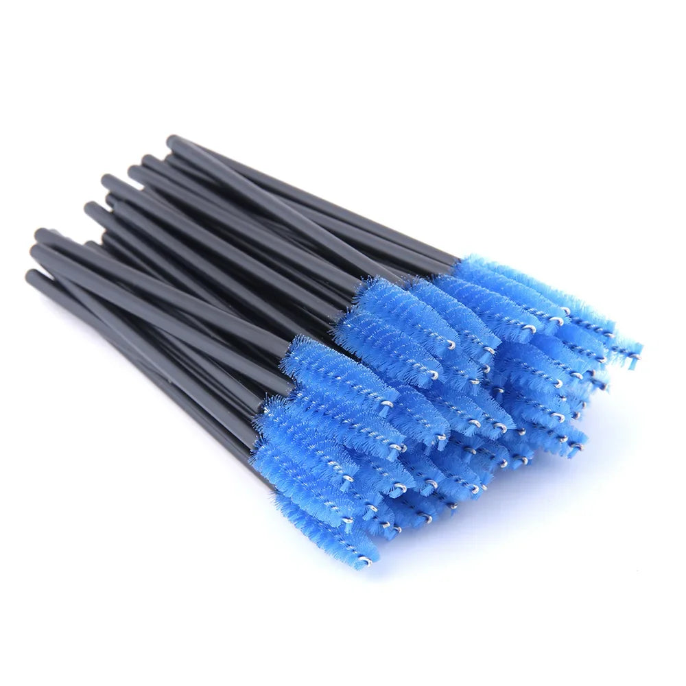 5/25/50 PCS Makeup Brushes Pink Crystal Eyelashes Brush Reusable Fake Lashes Extension Supplies False Eyelash Make up Tool Hot